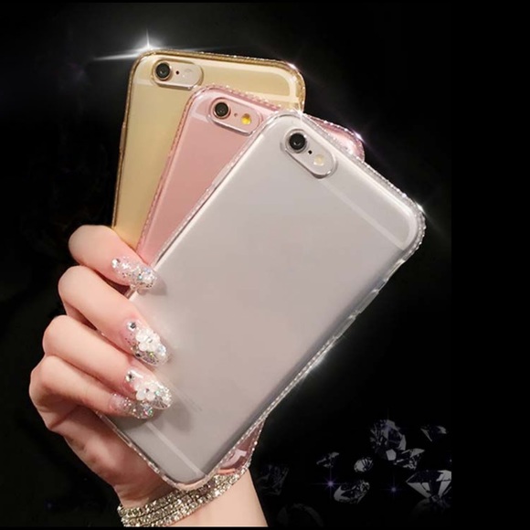 Rhinestone iPhone Case Cover Pink - Picture 2 of 4