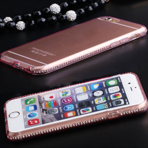 Rhinestone iPhone Case Cover Pink - Picture 3 of 4