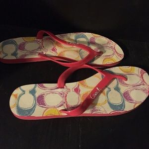 Coach flip flops