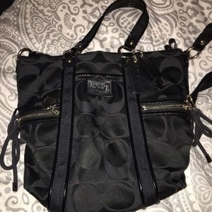 Black Real Coach Purse