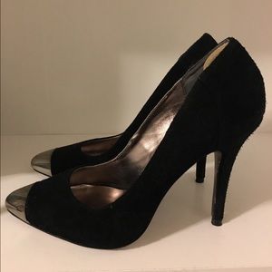 Black Captoe Pumps