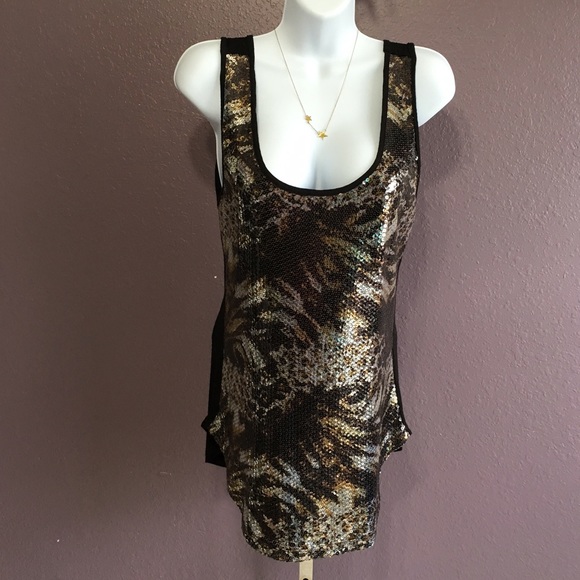 Sequins Sleeveless Tank