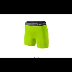 Nike 5'' pro compression shorts volt/ cool grey