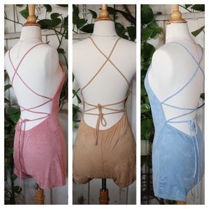 Many sizes Suede romper