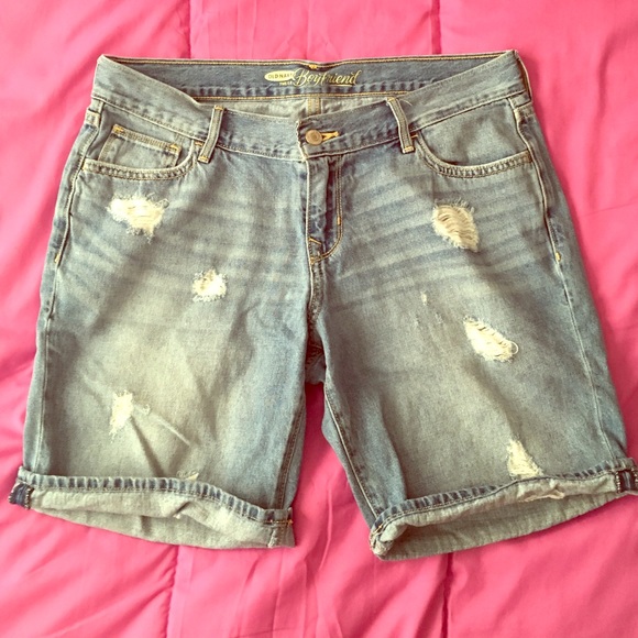 Distressed Boyfriend Shorts
