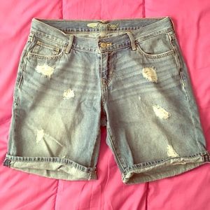 Distressed Boyfriend Shorts