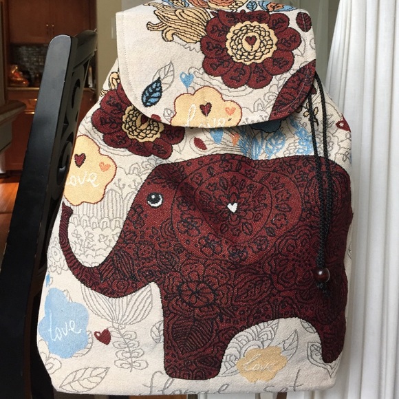 49% off Handbags - Elephant backpack from Thailand!
<div id=