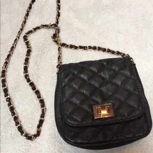 Aldo faux leather cross-body purse.