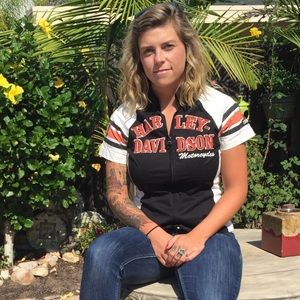 Genuine Harley-Davidson Collared Zip Up Tee