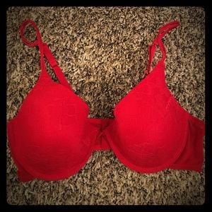 Red Lace Bra