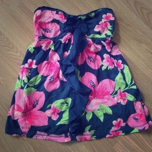 A&F floral tube top