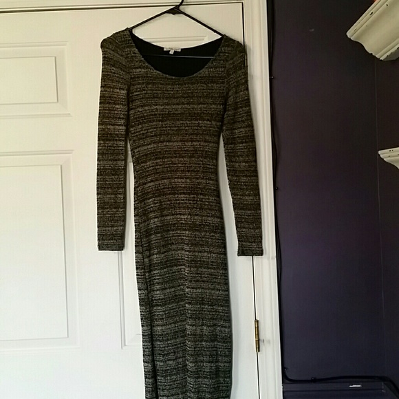 Fitted Lined Maxi Dress