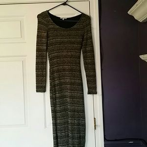 Fitted Lined Maxi Dress