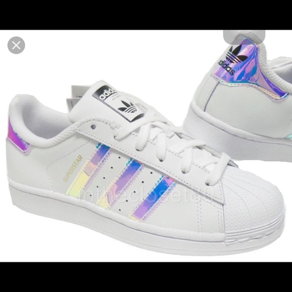 adidas shoes with holographic stripes