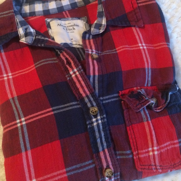 Abercrombie & Fitch Flannel - Red and Navy