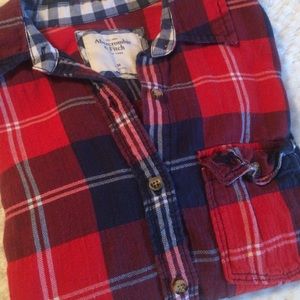 Abercrombie & Fitch Flannel - Red and Navy