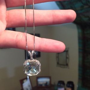 Natural Green Amethyst Necklace