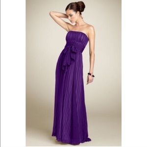 Bcbgmaxazria long chiffon dress