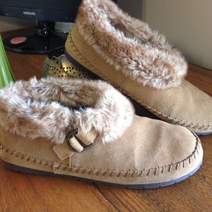 Brown slippers