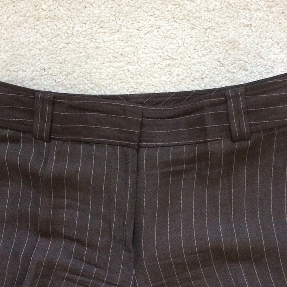 REDUCED PRICE Flat front pin-stripe linen pants - Picture 2 of 3