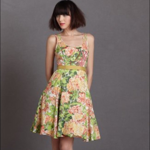 BHLDN Floral Bridesmaid Dress