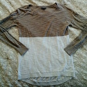 Express Color Block Lightweight Sweater