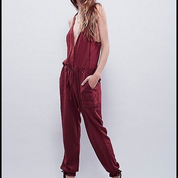 Free People Roaring Rayon Jumpsuit