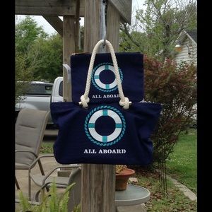 ⛵️NWT Kate Spade "All Aboard" Jitney Tote☀️