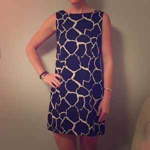 Black shift dress by Gus & Max.