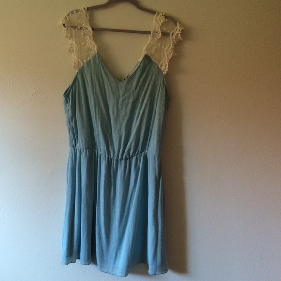 Baby blue dress