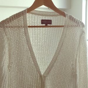 Michael Stars White Beach Sweater