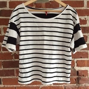 H&M Striped Crop Top