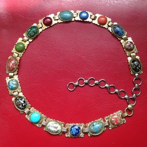 Multi colored stone belt