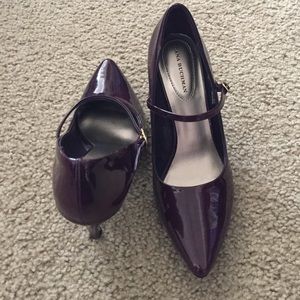 NWOT plum heels