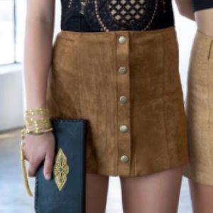LF suede skirt