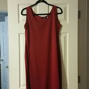 Red Basic Maxi Dress