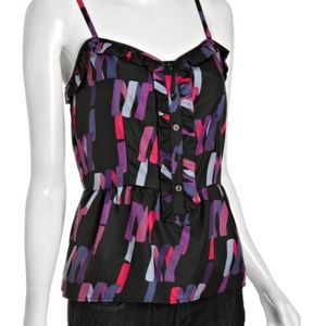 Marc by Marc Jacobs Silk Blend Confetti Stripe Top