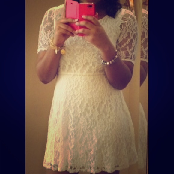 White lace dress