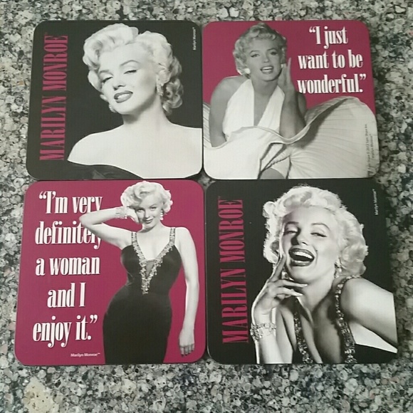 Marilyn Monroe coaster set