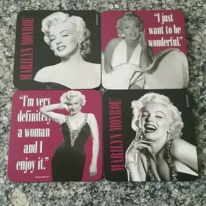 Marilyn Monroe coaster set