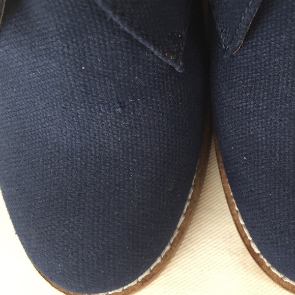 1 DAY NEW Lucky Brand navy blue canvas booties - Picture 4 of 4