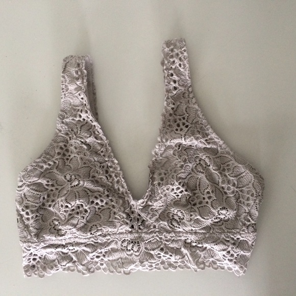 Aerie gray lace bralette