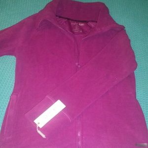 NEVER WORN PLUM CALVIN KLEIN FLEECE ZIP UP