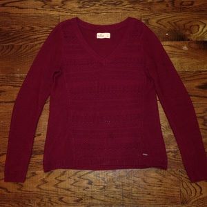 Hollister red/maroon sweater