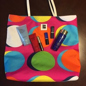 Estee Lauder 💋Lisa Perry Large Tote Bag 6 piece