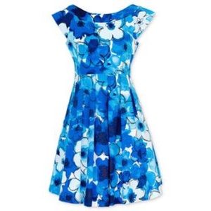 Girl's Floral Print Dress