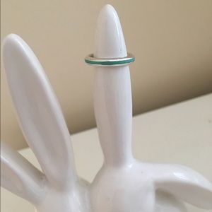 Tiffany & Co. Silver and Turquoise band ring