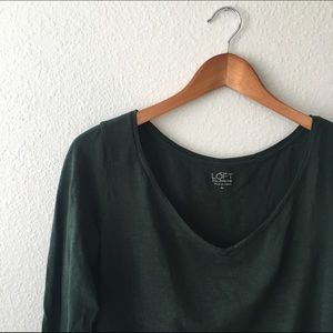LOFT V-back Emerald Tee