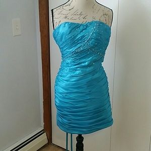 Teal Dress.