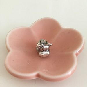 Pandora silver cow charm